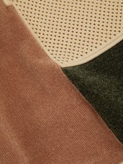 Reiss Green Smoke Marty Hybrid Velour Half-Zip Polo Shirt - Image 6 of 6