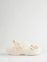Baker by Ted Baker Girls Bone Charm Clog Slippers - Image 2 of 5