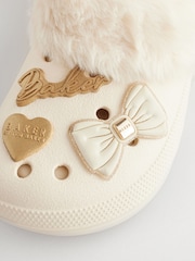 Baker by Ted Baker Girls Bone Charm Clog Slippers - Image 5 of 5