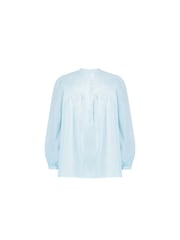 Live Unlimited Blue Curve Cotton Button Front Relaxed Blouse - Image 4 of 4