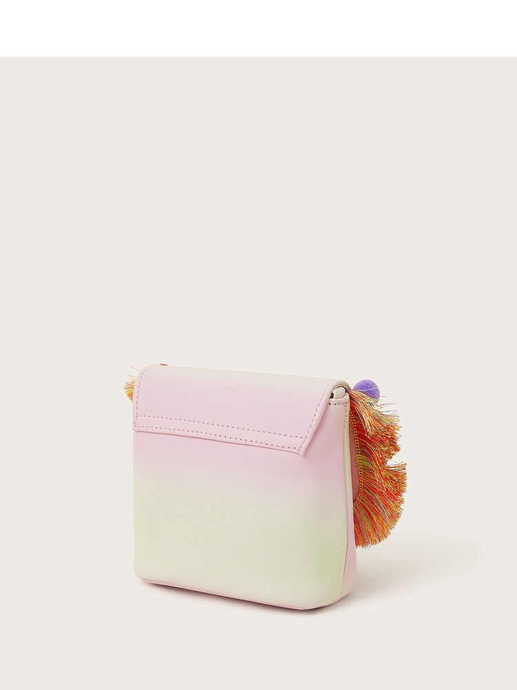 Monsoon Pink Flamingo Pom Pom Bag - Image 2 of 3