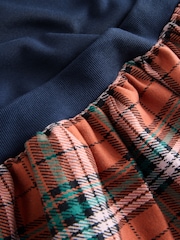 Navy Bear Long Sleeve Check Sweat Dress & Leggings (3mths-7yrs) - Image 8 of 8