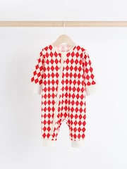 Red Baby Christmas Team Rudolph 100% Cotton Sleepsuits 3 Pack (0mths-3yrs) - Image 7 of 10