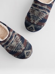Navy Warm Lined Slippers - Image 5 of 7