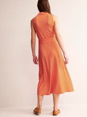 Boden Orange Petite Laura Sleeveless Shirt Dress - Image 3 of 5