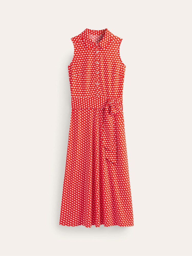 Boden Orange Petite Laura Sleeveless Shirt Dress - Image 5 of 5
