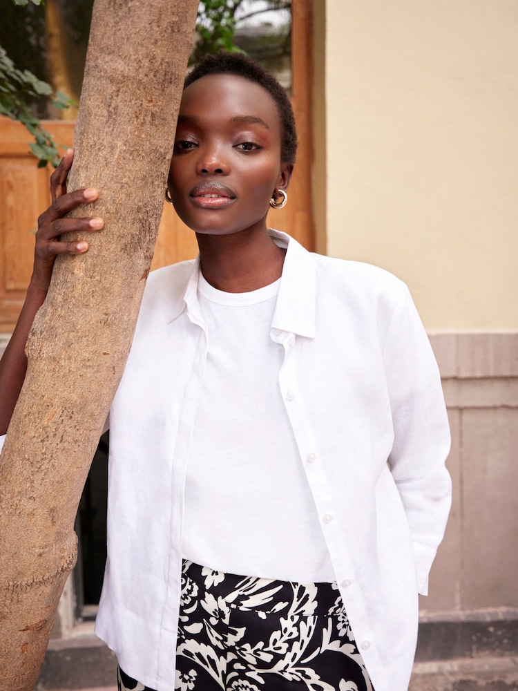Hobbs White Nita Shirt - Image 2 of 6