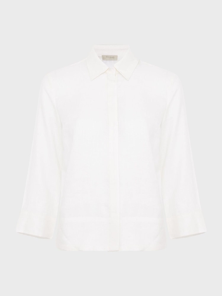 Hobbs White Nita Shirt - Image 6 of 6