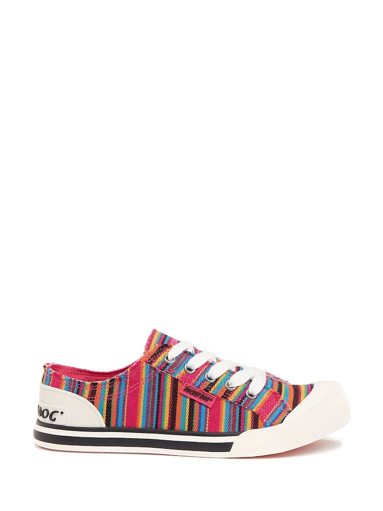 Rocket Dog Jazzin Cotton Canvas Trainers - Image 2 of 5