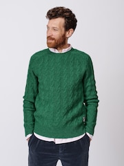 Aubin Woodhall Cable Crew Jumper - Image 1 of 8