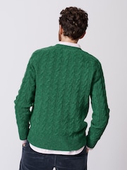 Aubin Woodhall Cable Crew Jumper - Image 2 of 8