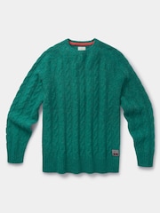 Aubin Woodhall Cable Crew Jumper - Image 7 of 8