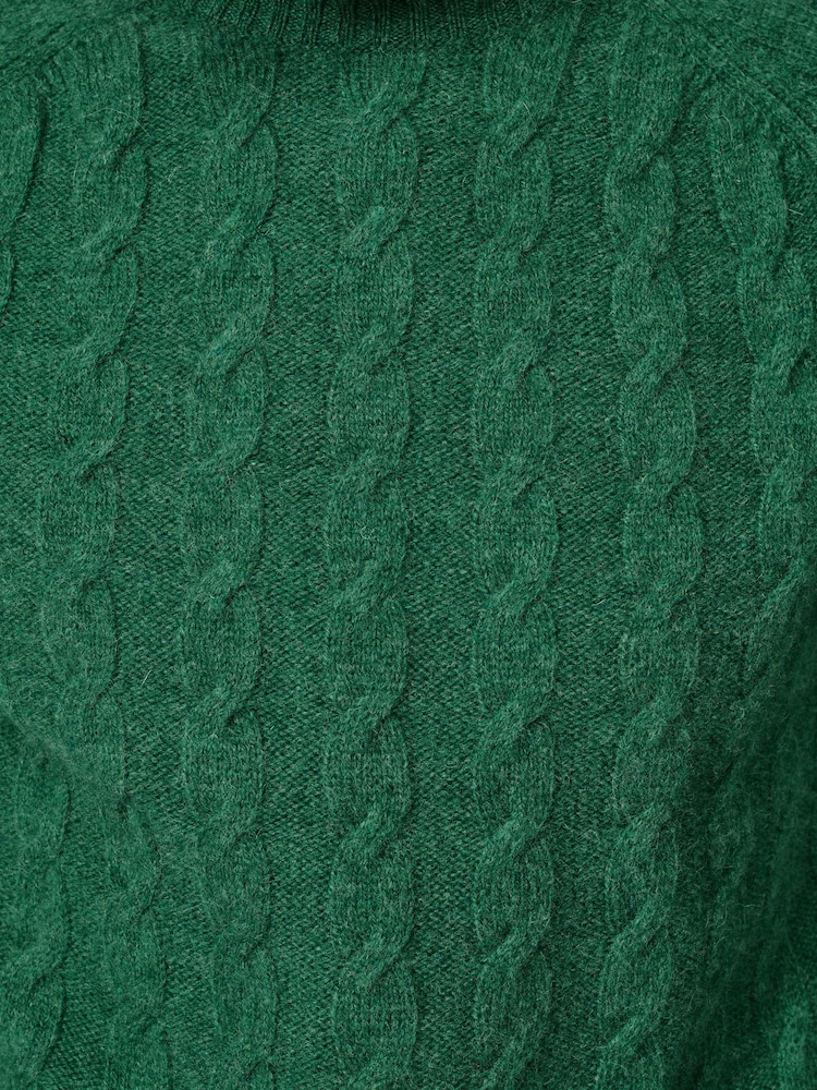 Aubin Woodhall Cable Crew Jumper - Image 8 of 8