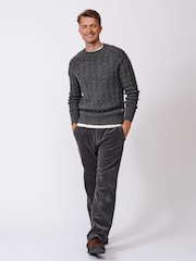 Aubin Woodhall Cable Crew Jumper - Image 3 of 7