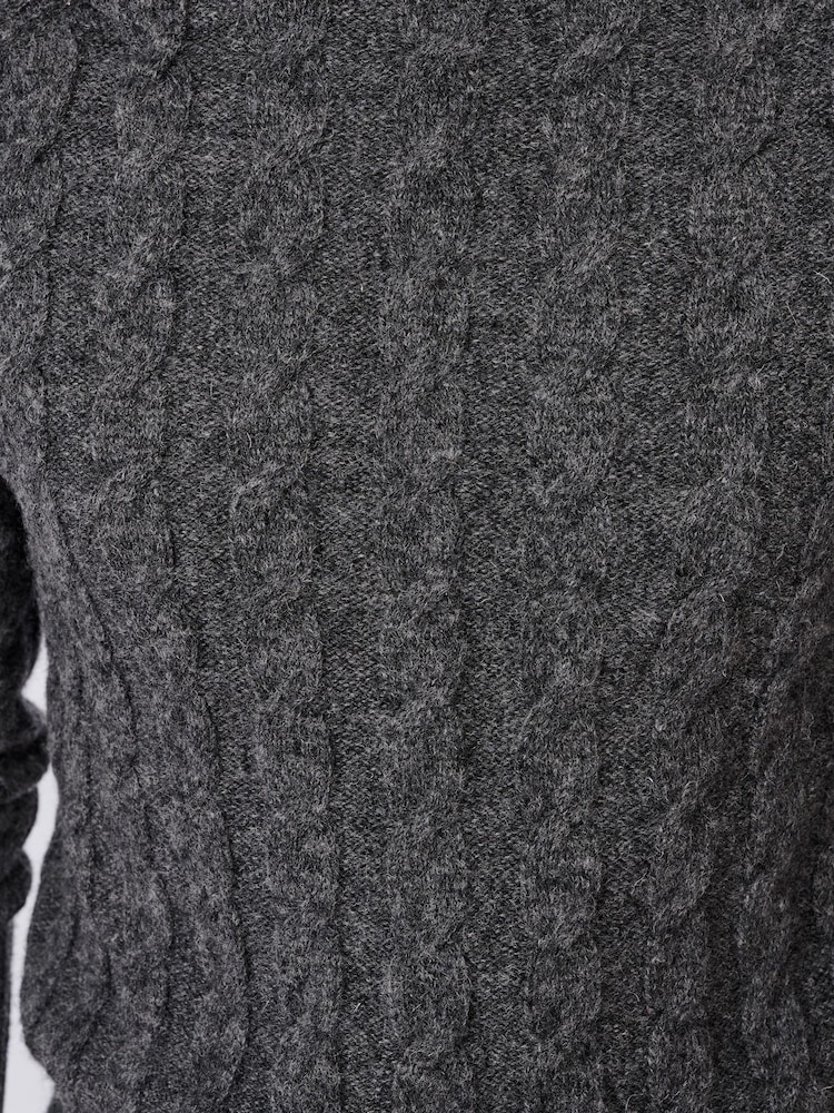 Aubin Woodhall Cable Crew Jumper - Image 7 of 7