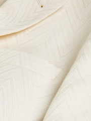 Ted Baker Off White Large Balhumj Herringbone Blazer - Image 6 of 6
