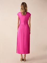 Ro&Zo Pink Arabella Satin Keyhole Front Dress - Image 2 of 4
