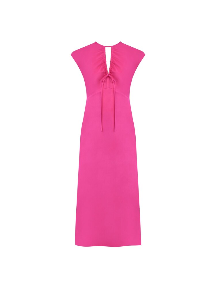 Ro&Zo Pink Arabella Satin Keyhole Front Dress - Image 4 of 4