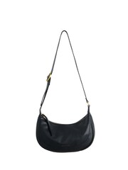 Oliver Bonas Black Curved Sling Ida Crossbody Bag - Image 1 of 8