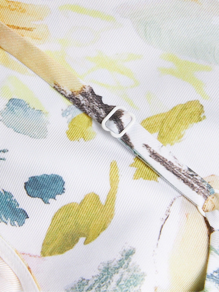 Ted Baker Cream Adamela Printed Slip Midi Dress - Image 5 of 5