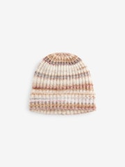Ombre Stripe Knitted Beanie Hat - Image 5 of 6