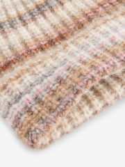 Ombre Stripe Knitted Beanie Hat - Image 6 of 6