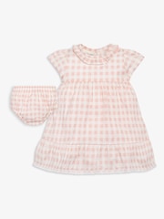 Conjunto de vestido y cubre pañal de bebé 100 % algodón de The Little Tailor - Imagen 1 de 7