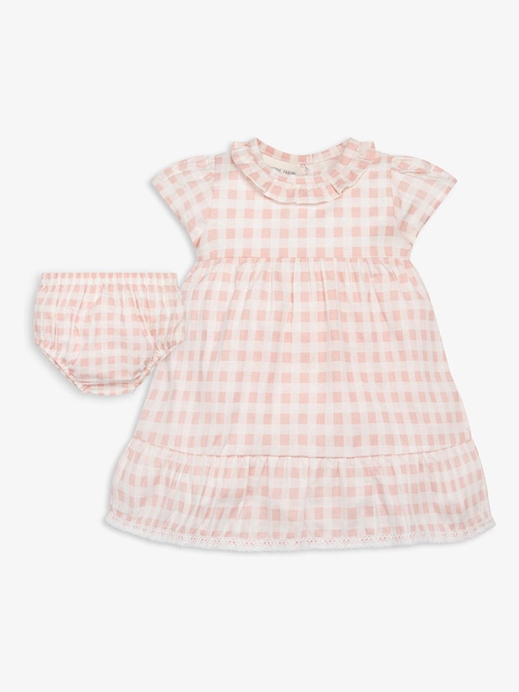 Conjunto de vestido y cubre pañal de bebé 100 % algodón de The Little Tailor - Imagen 1 de 7