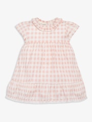Conjunto de vestido y cubre pañal de bebé 100 % algodón de The Little Tailor - Imagen 3 de 7