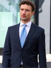 Savile Row Company Blue Twill Pure Silk Tie - Image 1 of 2