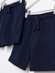 River Island Blue Boys Shorts 2 Pack - Image 3 of 4