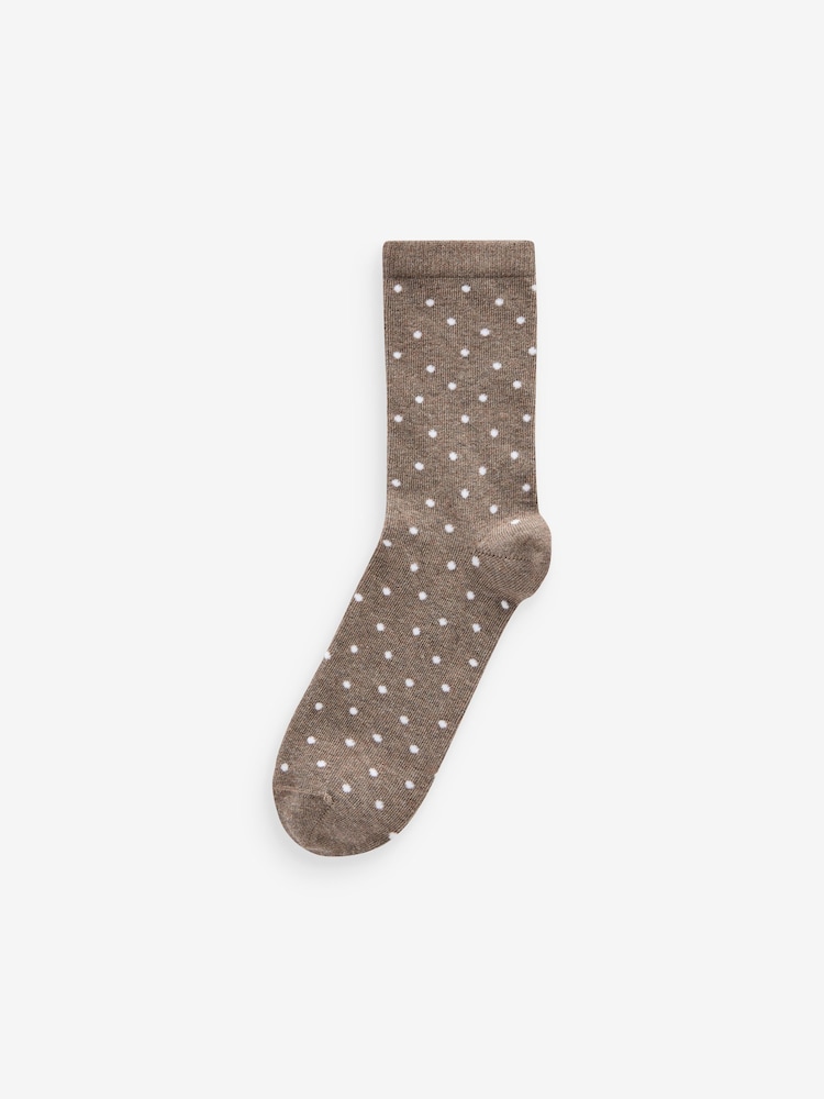 Neutral Spots Ankle Socks 4 Pack - Image 5 of 5