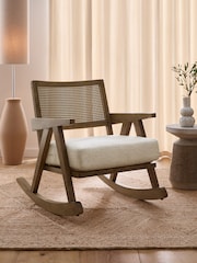 Casual Boucle Oyster Abel Rocking Chair - Image 1 of 9