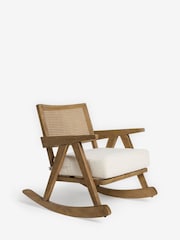 Casual Boucle Oyster Abel Rocking Chair - Image 2 of 9