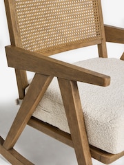 Casual Boucle Oyster Abel Rocking Chair - Image 8 of 9