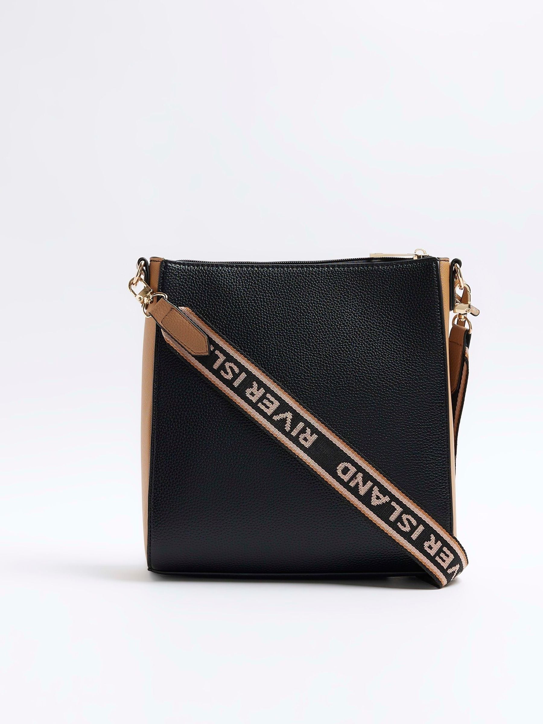 Buy River Island Black Webbing Front Messenger Crossbody Bag from the Next UK online shop