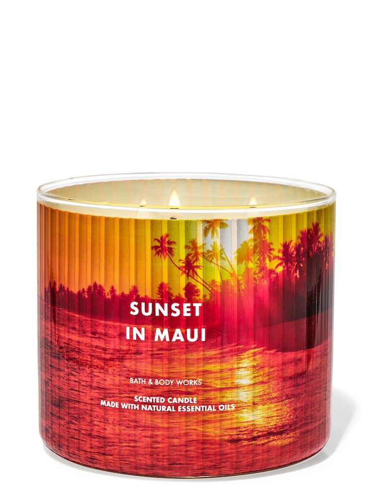 Bath & Body Works Sunset In Maui 3-Wick Candle 14.5 oz / 411 g - Image 1 of 1