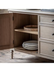 Gallery Home Natural Alston 2 Door 3 Drawer Sideboard - Image 2 of 8