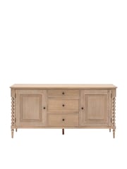 Gallery Home Natural Alston 2 Door 3 Drawer Sideboard - Image 6 of 8