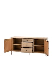 Gallery Home Natural Alston 2 Door 3 Drawer Sideboard - Image 8 of 8