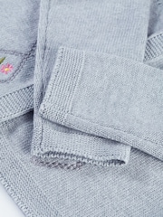Cárdigan gris de pointelle Primrose de Frugi - Imagen 5 de 5