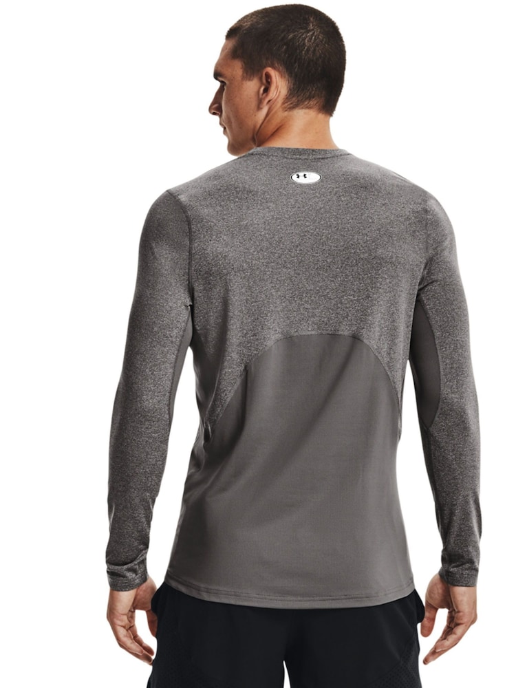 Under Armour Grey Cold Gear Fitted Sweatshirt - Image 2 of 4