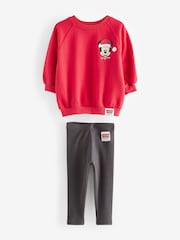 Roșu - Set Disney Minnie Mouse Crăciun Colanți (3luni-7ani) - Image 5 of 10