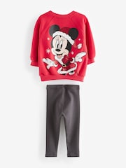 Roșu - Set Disney Minnie Mouse Crăciun Colanți (3luni-7ani) - Image 6 of 10
