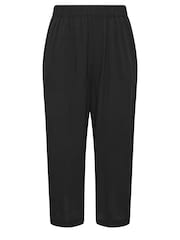 Yours Curve Black Khaki Green Cropped Trousers - Image 5 of 5