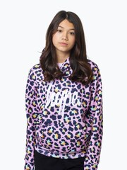 Hype. Girls Purple Multi Disco Leopard Print Hoodie - Image 4 of 4