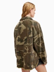 AllSaints Green Hettie Shacket - Image 4 of 6