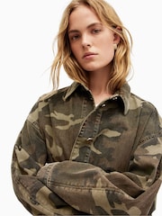AllSaints Green Hettie Shacket - Image 5 of 6