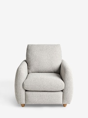 Casual Boucle Light Grey Lennox Arm Chair - Image 2 of 7