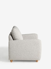 Casual Boucle Light Grey Lennox Arm Chair - Image 5 of 7